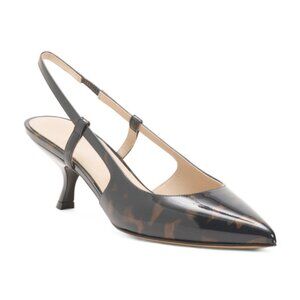 THEORY Made In Italy Patent Leather Micro Slingback Heels